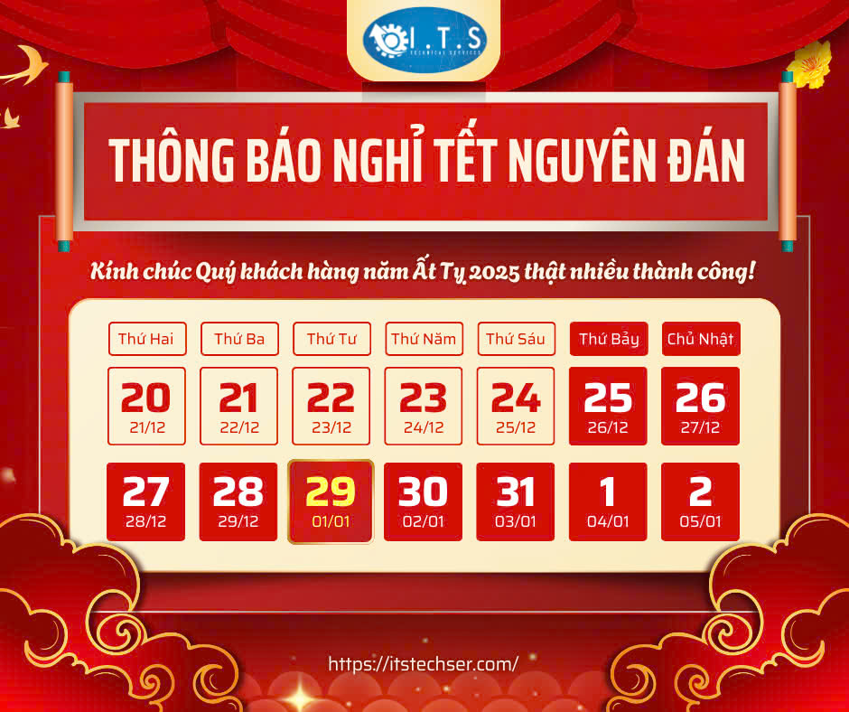 THÔNG BÁO NGHỈ TẾT NGUYÊN ĐÁN 2025